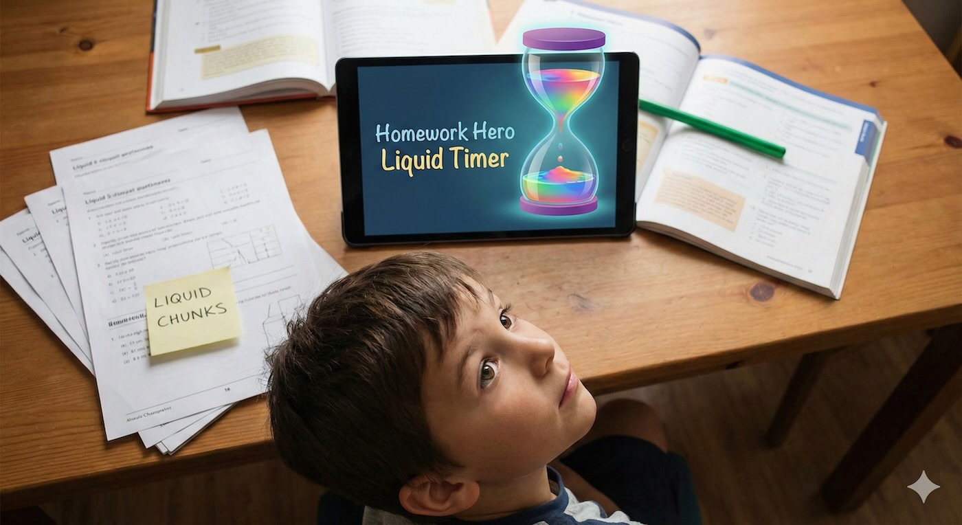 Helping kids focus on homework with visual timers