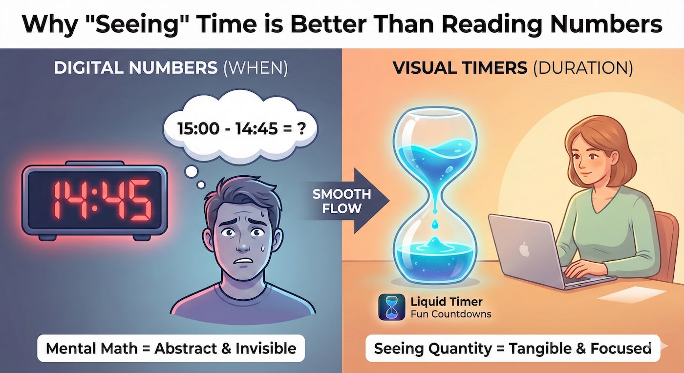 Why Seeing Time is Better Than Reading Numbers